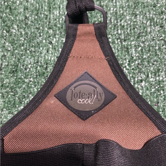 Tote-ally Cool Tote Craft Supplies Bag Organize & Carry Brown Pink - Picture 2 of 6